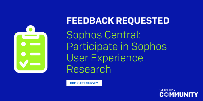 Sophos User Research Study