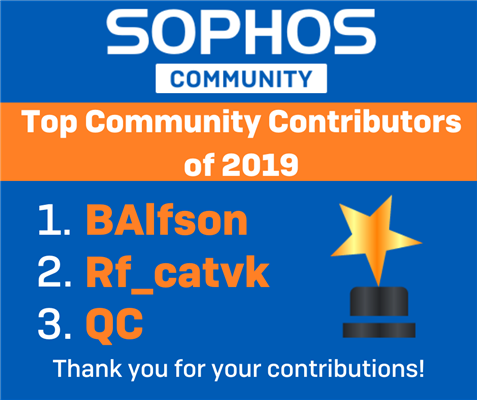 Top Community Users for 2019