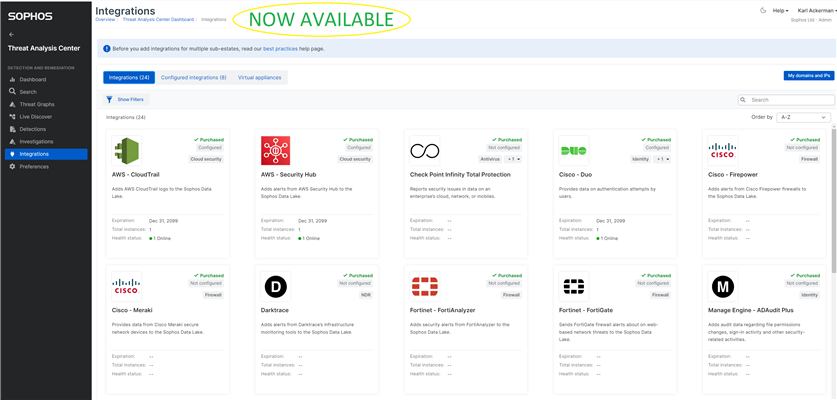MDR Integrations now available
