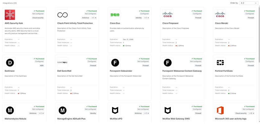 Security Integrations (Coming soon)