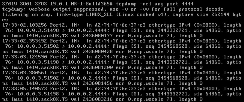 TCPDUMP Port 4444